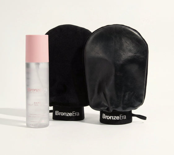 Dark Self-Tan Water & Double-Sided Tanning Mitt Bundle