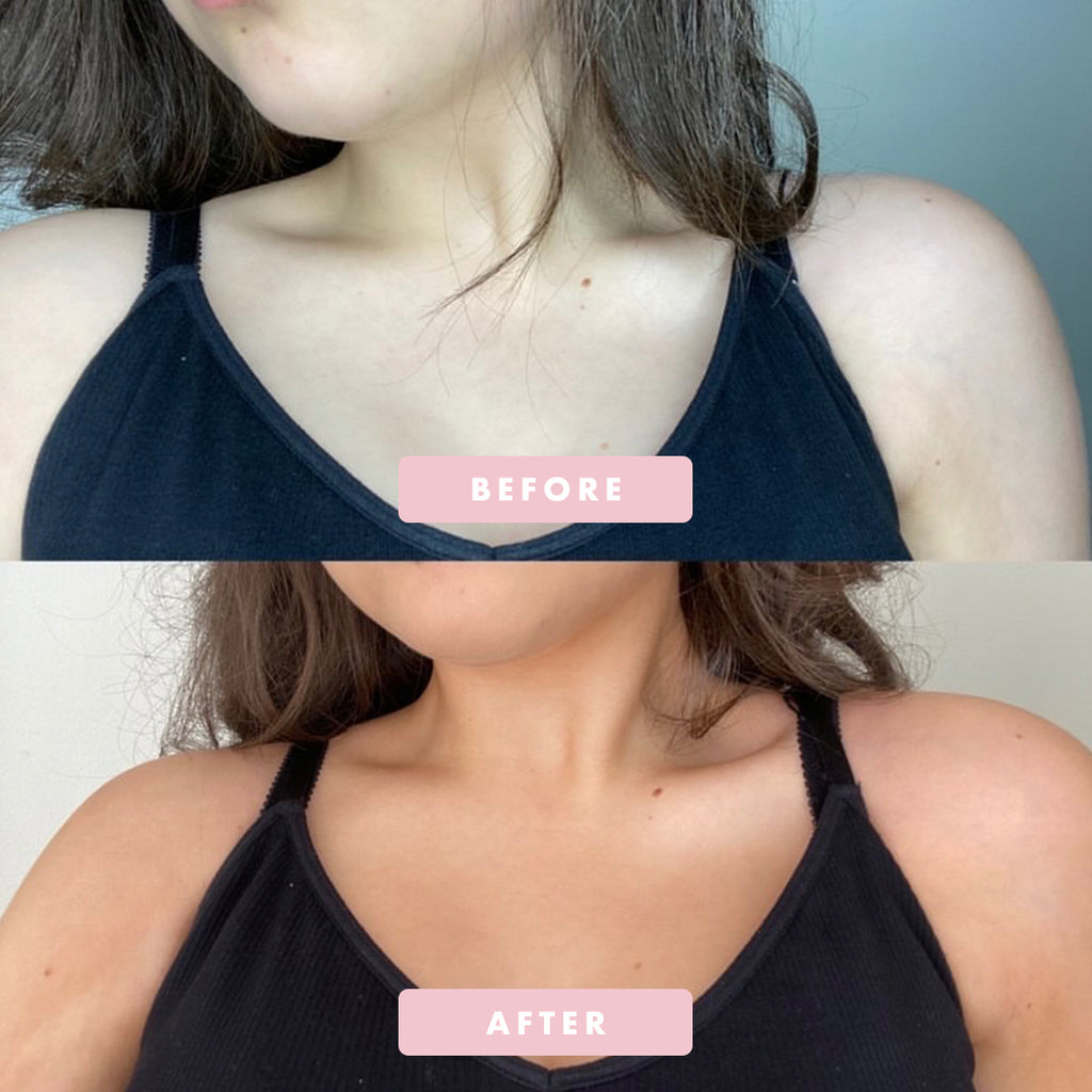 Bronze Era - Hydrating Self Tan Water - Before & After